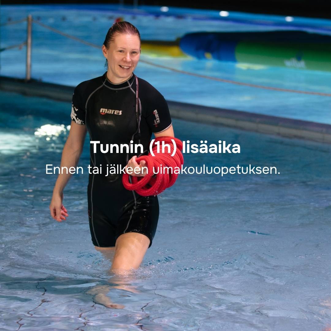 Uimakoulu: 1h lisäaika