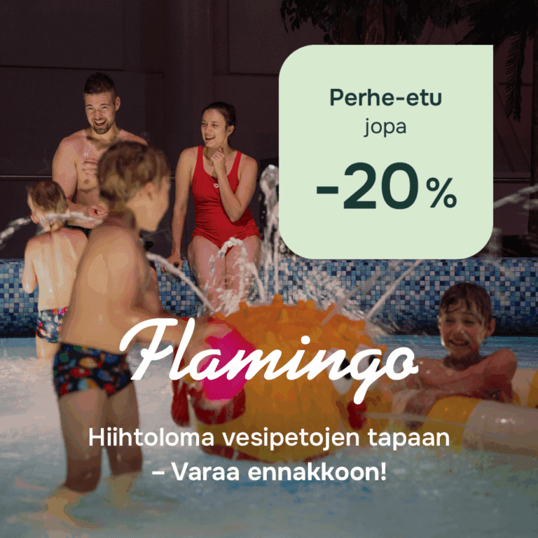 Hiihtoloma vesipetojen tapaan - Flamingossa.