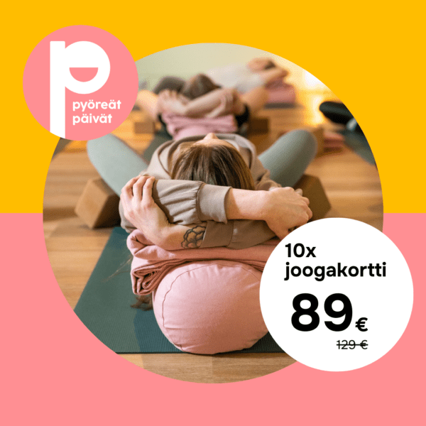 Pyöreät Päivät: 10 x Joogakortti 89 €