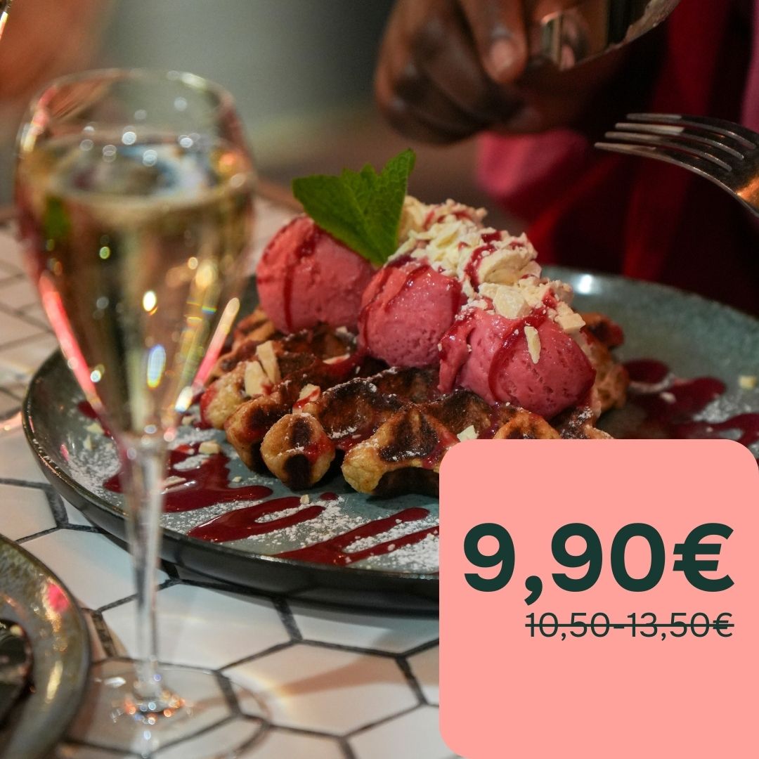 Rasberry & white chocolate vohveli.