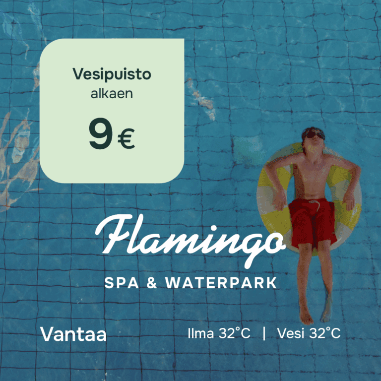 Vesipuisto alk. 9 €