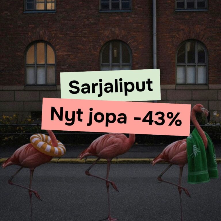 Sarjaliput - nyt jopa -43%